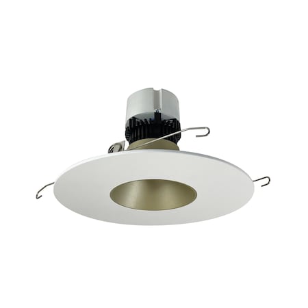 Nora Lighting 5"/6" Pearl LED Retrofit, 1200lm/12W, 3500K, Champagne Haze/Matte White , NPR-56RNDC35XCHMPW NPR-56RNDC35XCHMPW